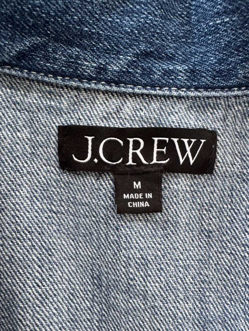 J Crew Denim Popover Shirt | MEDIUM